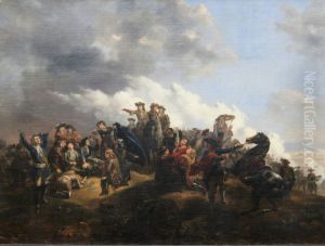 Death of the Viscount of Turenne, Marshal of France, by Felix Taunay, Baron of Taunay