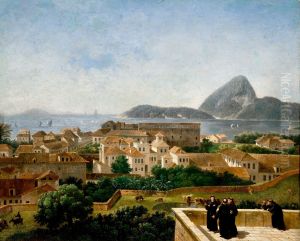 View of the bay and the entry of the city of Rio as seen from the terrace of the convent of Santo Antonio by Nicolas-Antoine Taunay