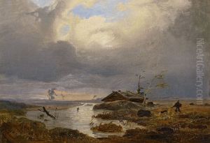 Norwegian landscape / Scandinavian Landscape by Andreas Achenbach