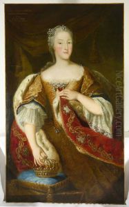 Portrait of Queen Elisabeth Therese of Sardinia by Unidentified painter