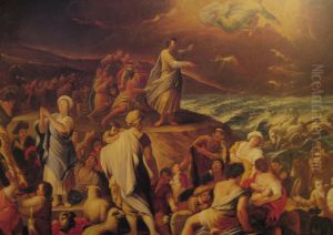 Passaggio del Mar Rosso by Antonio Cifrondi