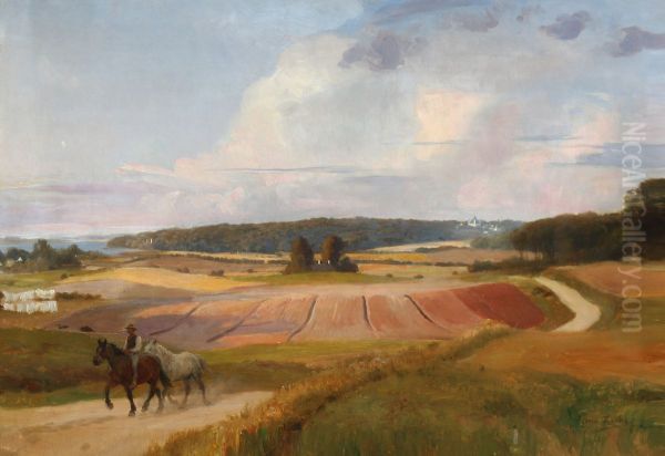 The horses are driven home. Near Fredensborg. - view 1