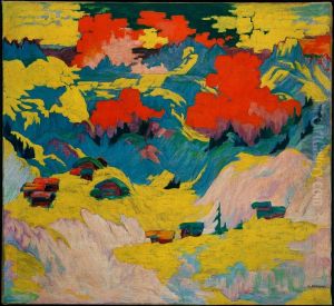 Winterlandschaft bei Davos Laret (Winterlandschaft Laret bei Davos) by Philipp Bauknecht