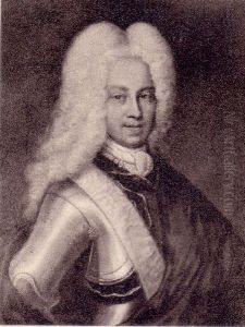 Adam Christopher (von) Knuth (1687-1736), Danish Count and estate owner by Unidentified painter