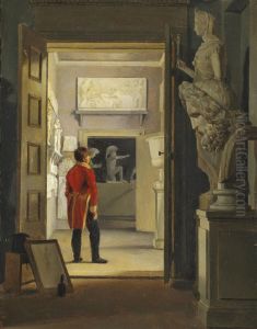 Hall af Antiques at Charlottenborg by Adam August Muller