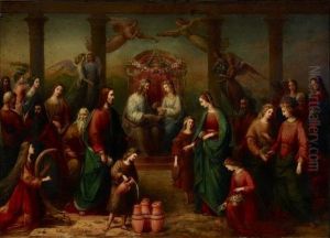 The marriage at Cana of Galilee.