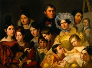 La famiglia Malatesta by Adeodato Malatesta or Malatesti