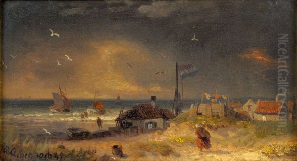 Storm aan de Hollandse kust - view 1