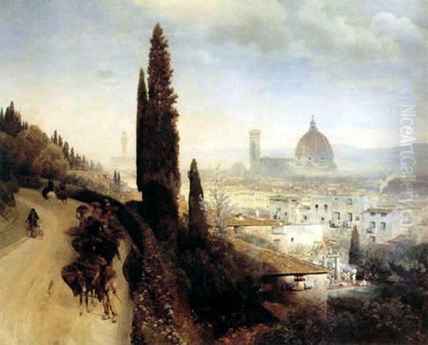 View of Florence with look at the cathedral - view 1