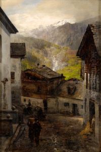 Bergdorf am Fuss des Rigi