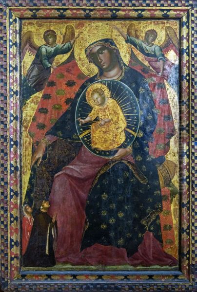 Madonna and Child with two Votaries - view 1
