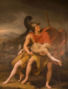 Achilles and Penthesilea by Johann Heinrich Wilhelm Tischbein I