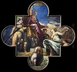 Venice receives the homage of Hercules and Ceres by Paolo Veronese (Caliari)