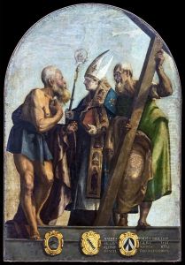 Saints Jerome, Louis of Toulouse and Andrew by Jacopo Tintoretto