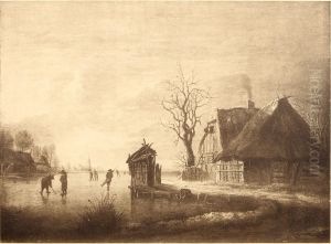 Winter Landscape by Rafael Govertsz Camphuysen