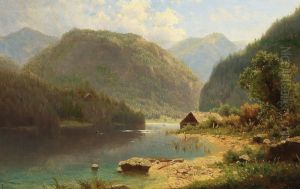 A hut on the lakeside