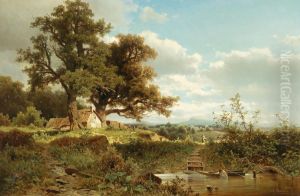 Motiv bei Dachau by Adolf Chwala