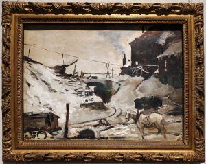 Coalmine under the snow by Constantin Meunier
