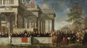 The Legend of William Tell shown to the Antwerp Guild of St Sebastian by Philips Augustijn Immenraet
