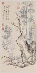 Bamboo and Rock by Yun Shouping