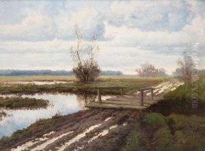 Landscape with a bridge Landscape with a bridge