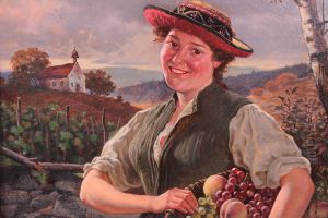 Madchen mit Obstkorb