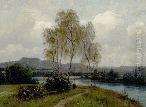 Landschaft am Wasser. Landschaft am Wasser.