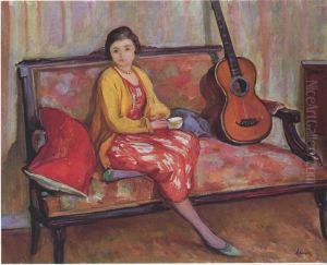 Nono et une guitare by Henri Lebasque