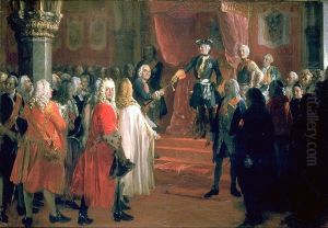 Huldigung der Stande Schlesiens zu Breslau im Jahre 1741 by Adolph von Menzel