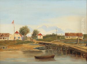 Harbour scene from Masned near Vordingborg, Denmark Harbour scene from Masned near Vordingborg, Denmark