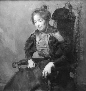 Mrs Nenna Janson Nagel, nee Backer Lunde by Harriet Backer