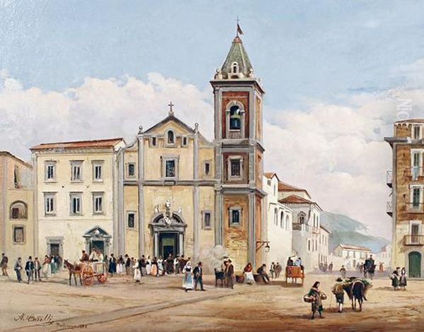 A Square With A Church, Palermo - view 1