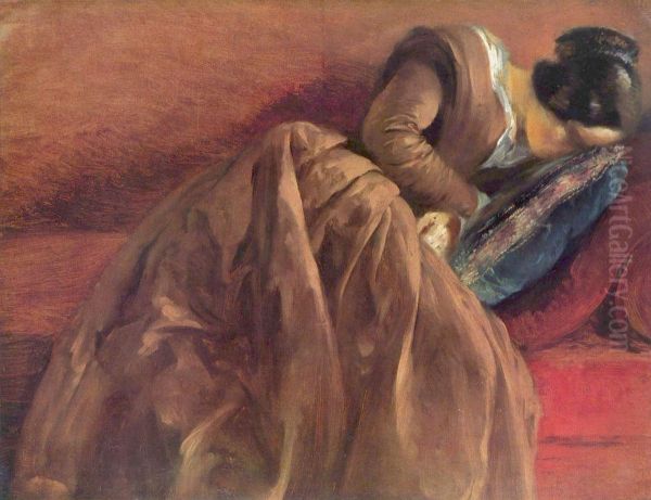 Menzel's sister Emilie, sleeping - view 1