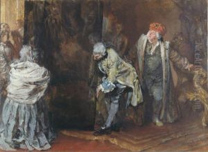 Place for the great Raphael by Adolph von Menzel