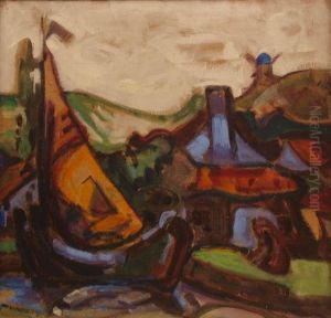 Segelboot by Adolf Holzel