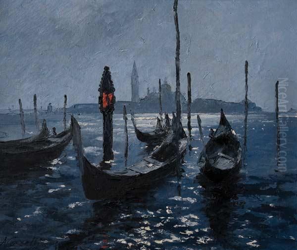 Gondolas En El Gran Canal - view 1