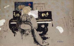 At the Piano by Jean-Edouard Vuillard