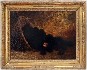 Still life with sea urchins by Adolphe Joseph Thomas Monticelli