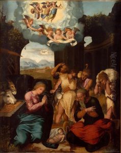 Adoracion de los pastores by Pedro Machuca