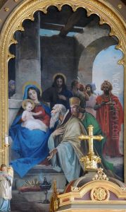 Adoration of the Magi by Josef Moroder-Lusenberg