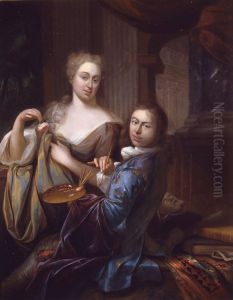 The Painter and his Wife by Adriaan Van Der Burg