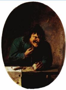 A peasant at a table