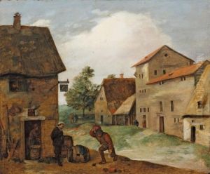 Two peasants at a tavern