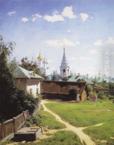 <<Moskovskij dvorik>> by Vasily Polenov