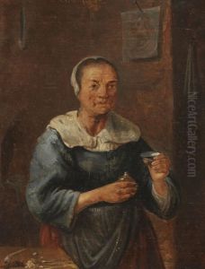 Portrait of a Flemish maid by Adriaen Rombouts