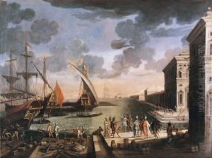 Port with the arrival of an ambassador