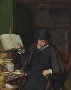 An Apothecary in his Study by Adriaen van Ostade