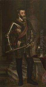 Ritratto dell'imperatore Carlo V in armatura by Titian