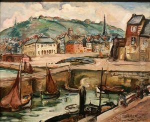 Honfleur. by Othon Friesz