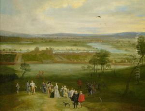 A View of Greenwich. KING CHARLES I OF ENGLAND AND HIS FAMILY
